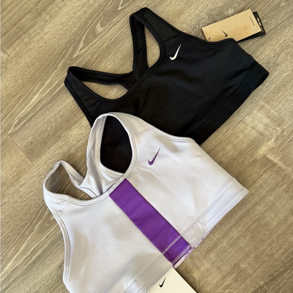 Nike Black and White Sports Bras